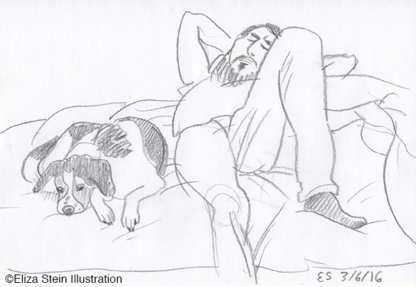 Dog and Man Sketch