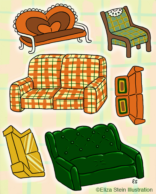 Ugly 70s Couches